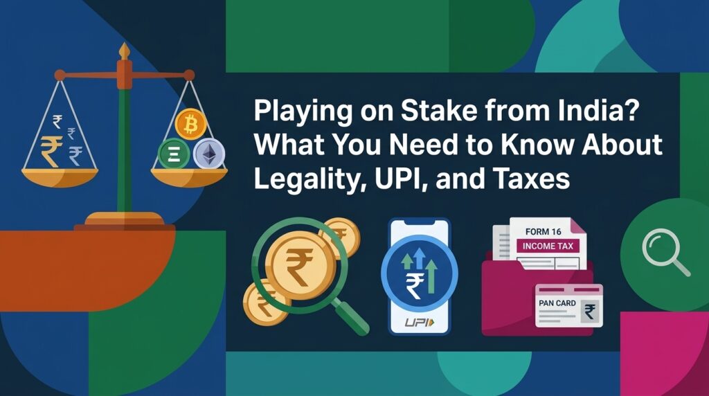 Playing on Stake from India? What You Need to Know About Legality, UPI, and Taxes